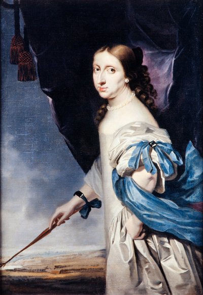 Retrato de la Reina Cristina de Suecia 1626-1689, 1661 de Abraham Wuchters