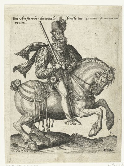 comandante jinete alemán de Abraham de Bruyn (attributed to)