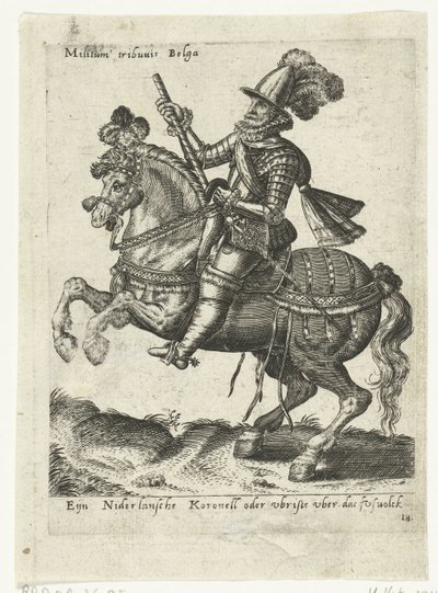 comandante de jinete holandés de Abraham de Bruyn (attributed to)