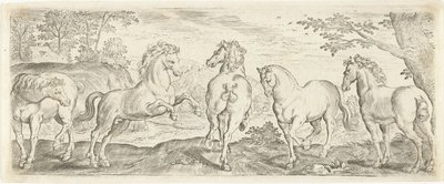 Caballos Animales (título de la serie) de Abraham de Bruyn (possibly)