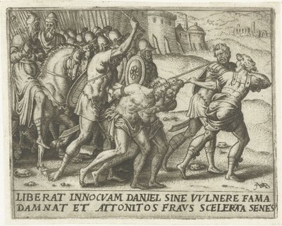 Los ancianos son llevados Historia de Susanna (título de la serie) de Abraham de Bruyn