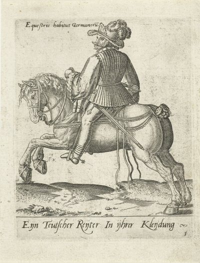 jinete alemán de Abraham de Bruyn