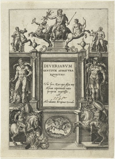 Página de título para casi todos los países europeos, asiáticos, africanos y de las Naciones Unidas Casi todas las naciones europeas, asiáticas, africanas y norteamericanas (título de la serie) de Abraham de Bruyn