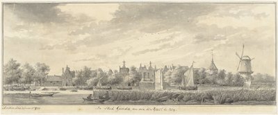 Vista de Gouda, desde el otro lado del río IJssel de Abraham de Haen (II)
