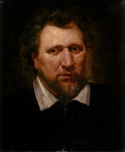 Benjamin JONSON, Retrato c.1617 (óleo sobre lienzo) de Abraham van Blyenberch