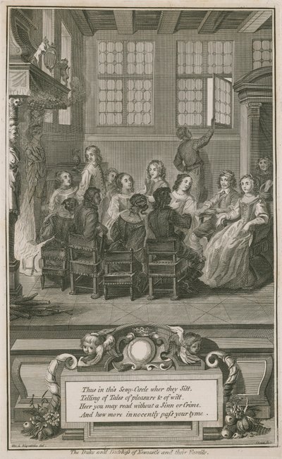 El Duque y la Duquesa de Newcastle y su familia de Abraham van Diepenbeeck