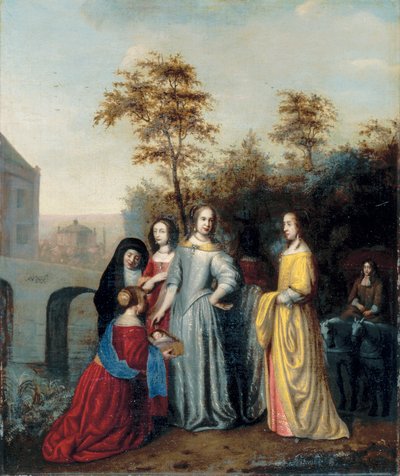 El hallazgo de Moisés de Abraham van Dyck
