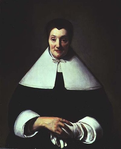 Retrato de una mujer, de cincuenta años de Abraham van Dyck