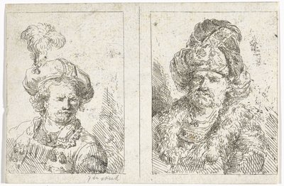 Dos bustos masculinos de Abraham van Strij (I)