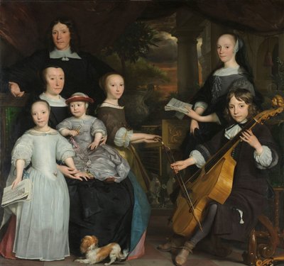 David Leeuw con su familia
David Leeuw (1631/32-1703). Comerciante de Ámsterdam con su familia de Abraham van den Tempel