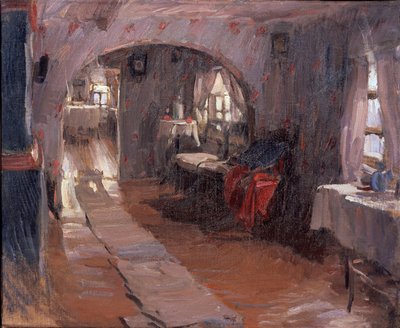 En una casa de campo, 1914 de Abram Efimovich Arkhipov
