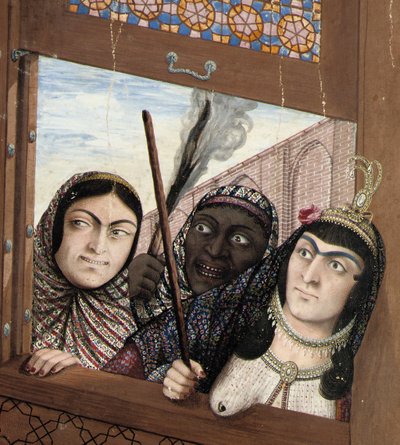 Amantes abrazándose, segunda mitad del siglo XIX de Abul Hassan Ghaffari