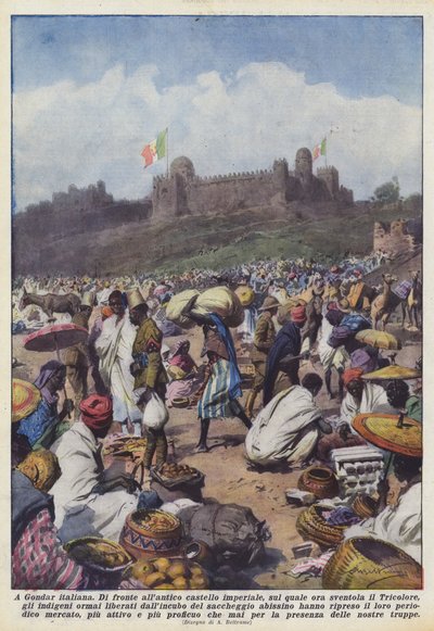 En Gondar italiana de Achille Beltrame