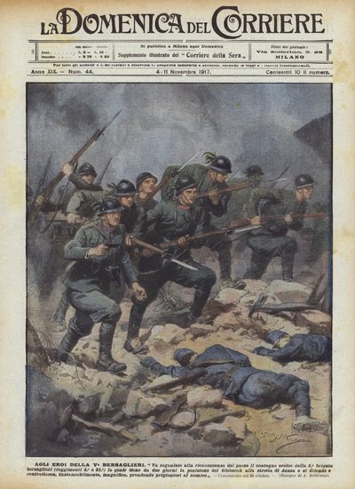 A los héroes del V Bersaglieri de Achille Beltrame