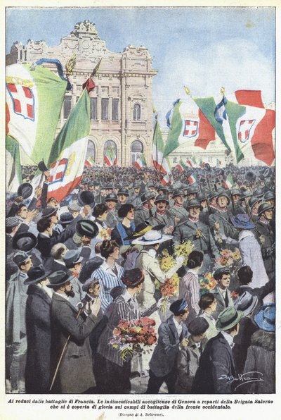 A los veteranos de las batallas de Francia de Achille Beltrame