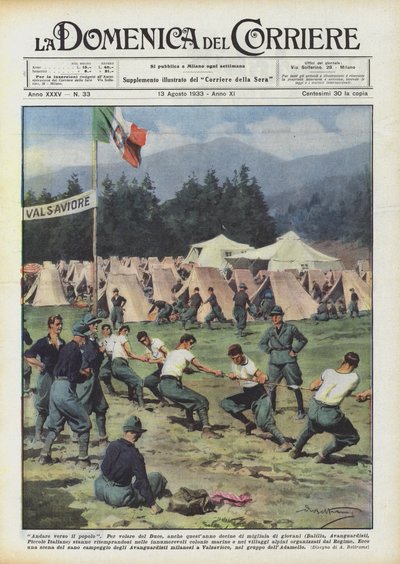 Ir hacia el pueblo de Achille Beltrame