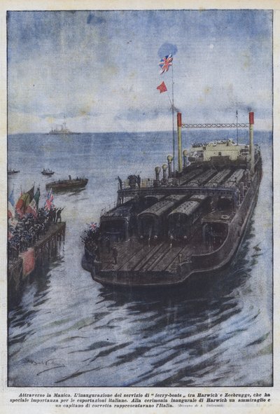 A través del Canal de la Mancha de Achille Beltrame