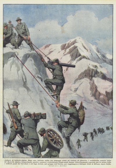 Audacias de baterías alpinas de Achille Beltrame
