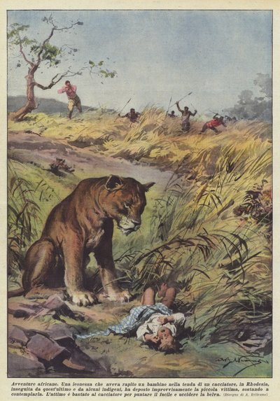 Aventuras africanas de Achille Beltrame