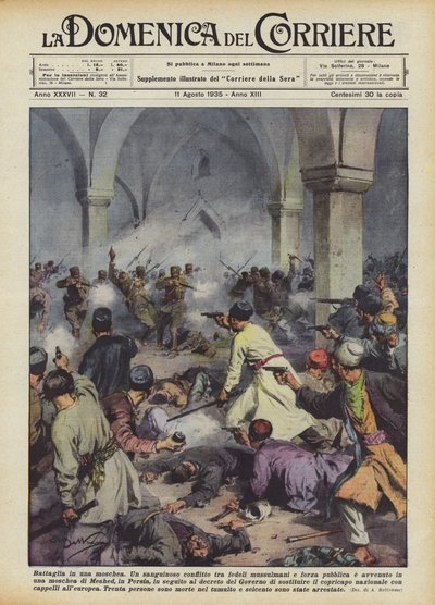 Batalla en una mezquita de Achille Beltrame