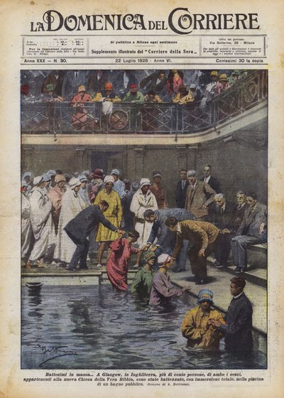 Bautismos en masa de Achille Beltrame