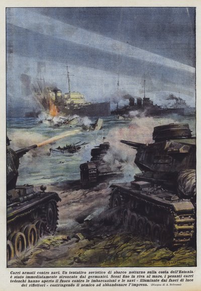 Tanques contra barcos de Achille Beltrame