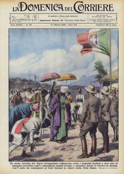 De muchas localidades del Tigre reconquistado fluyen hacia los Comandos italianos para hacer acto de Achille Beltrame