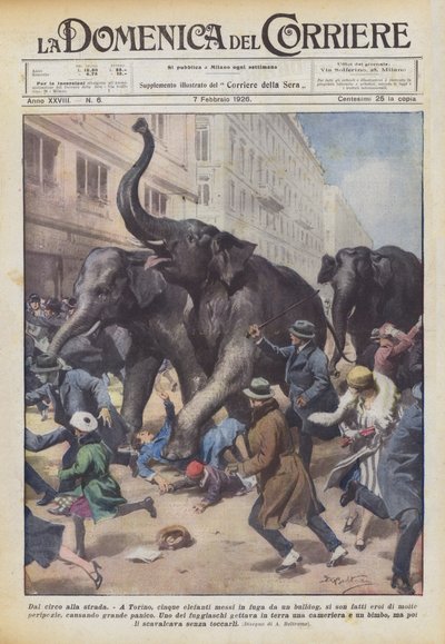 Del circo a la calle de Achille Beltrame