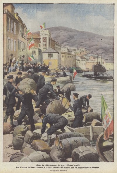 Después de la liberación, las providencias civiles de Achille Beltrame