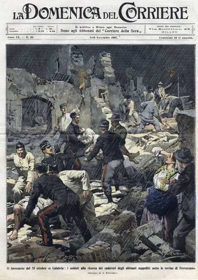 Terremoto del 23 de octubre de Achille Beltrame