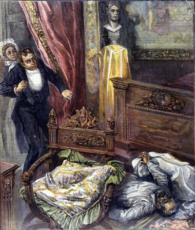 Emile Zola falleció en 1902 (1840 - 1902) escritor francés de Achille Beltrame