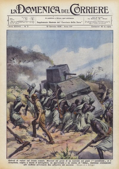 Episodios de valor en el frente somalí de Achille Beltrame