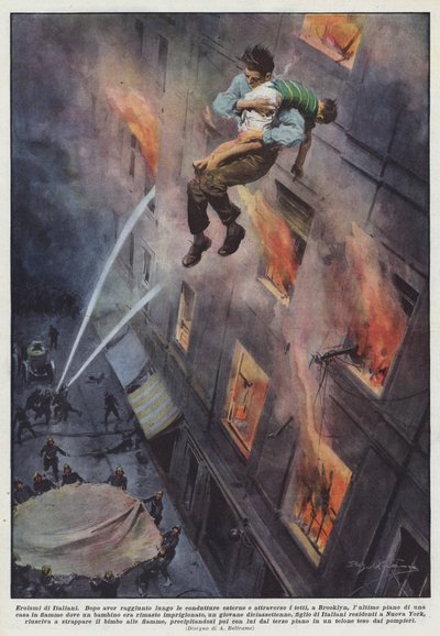 Heroísmos de italianos de Achille Beltrame