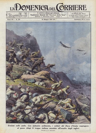 Heroísmos en las amba de Achille Beltrame