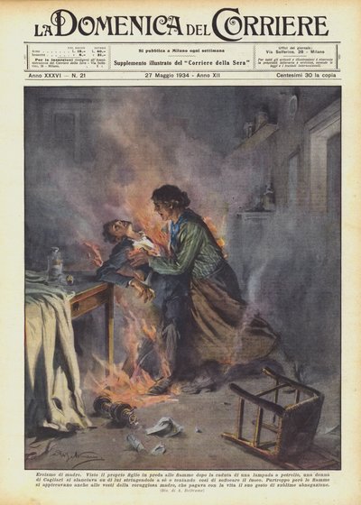 Heroísmo de madre de Achille Beltrame