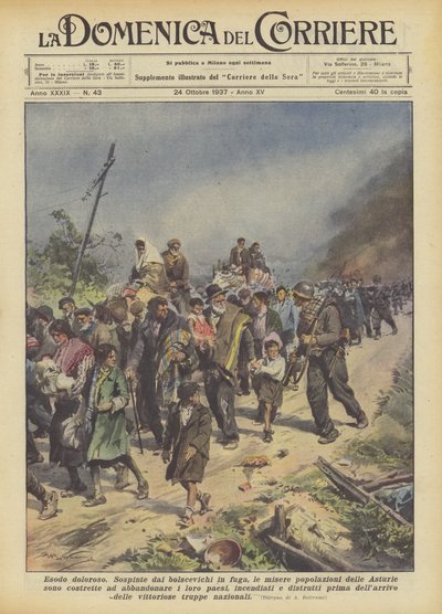 Éxodo doloroso de Achille Beltrame