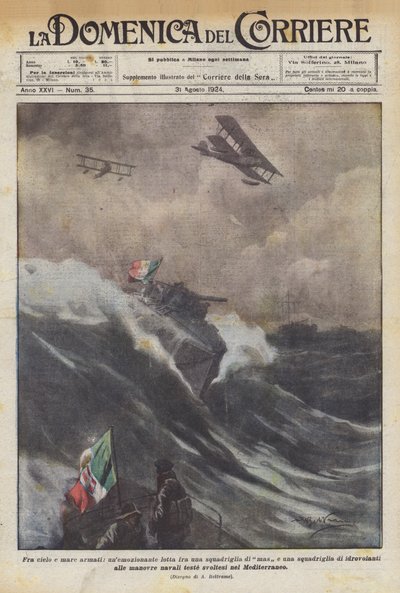 Entre cielo y mar armados, una emocionante lucha entre un escuadrón de MAS y un escuadrón de Achille Beltrame