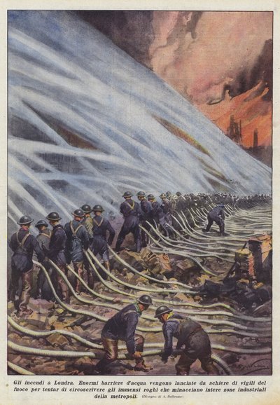 Los incendios en Londres de Achille Beltrame