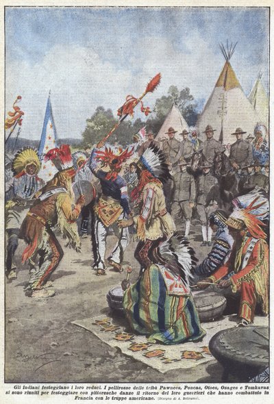 Los indios celebran a sus veteranos de Achille Beltrame