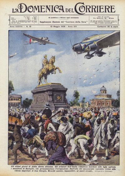 Los últimos días de la Addis Abeba abisinia de Achille Beltrame