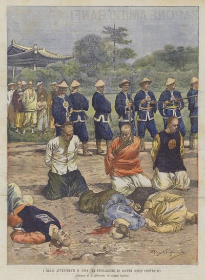 Los graves acontecimientos en China, la ejecución de algunos chinos convertidos de Achille Beltrame