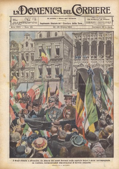 Los Reales de Italia en Bruselas de Achille Beltrame