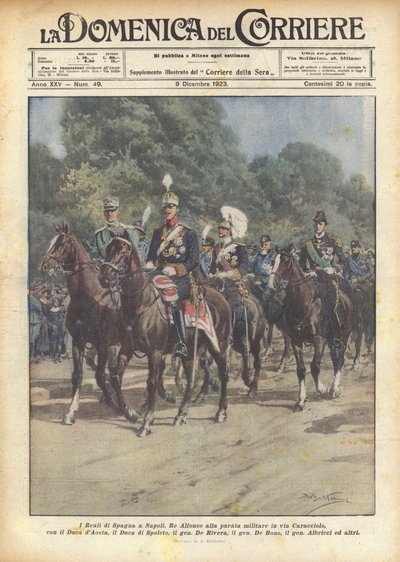 Los Reales de España en Nápoles de Achille Beltrame