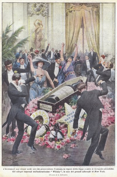 Los bacanales americanos en las horas previas a la entrada en vigor de la ley contra las bebidas alcohólicas de Achille Beltrame