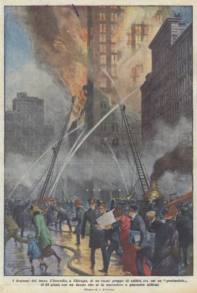 Los dramas del fuego de Achille Beltrame