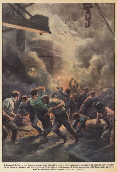 Los dramas del trabajo de Achille Beltrame