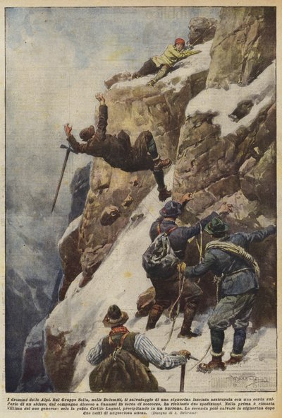 Los dramas de los Alpes de Achille Beltrame