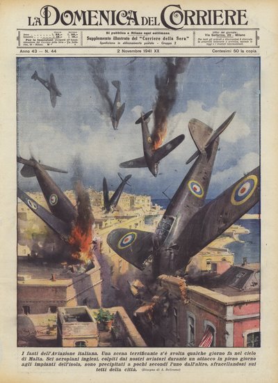 Las glorias de la aviación italiana de Achille Beltrame