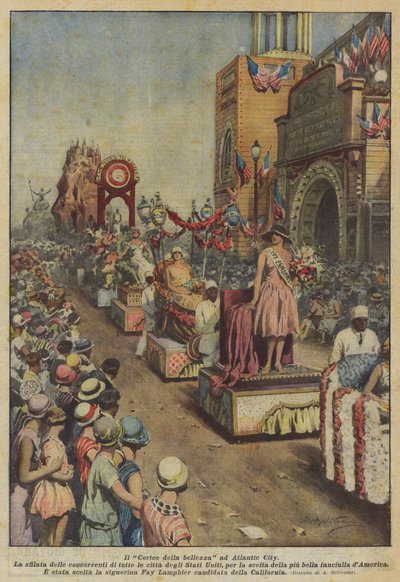 El Cortejo de la belleza en Atlantic City de Achille Beltrame