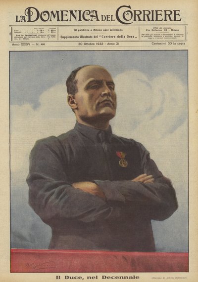 Il Duce, en el Decenio de Achille Beltrame